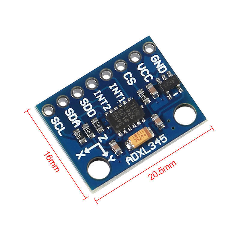 [Australia - AusPower] - 3PCS GY-291 ADXL345 3-Axis Digital Acceleration of Gravity Tilt Module IIC/SPI Transmission for Arduino (3pcs) 