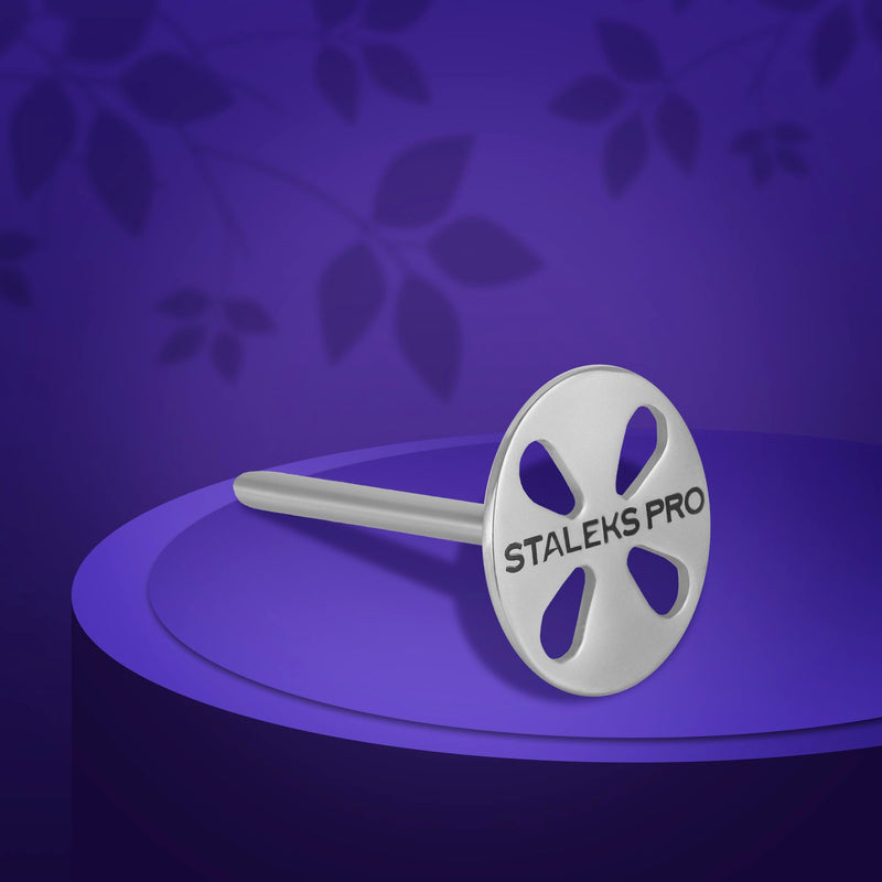 STALEKS PRO Pododisc Base L 25mm with 5 Refills 180 Grit Stainless Steel Long Shank