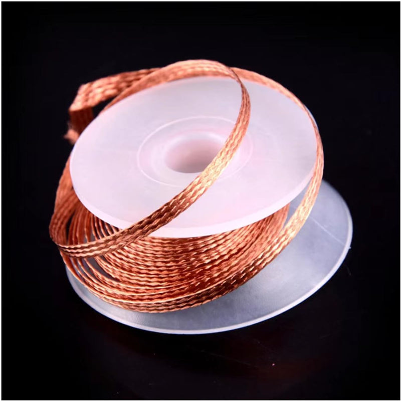 Desoldering Wire, Pack of 3, No-Clean Desoldering Braid Copper Desoldering Wire 1.5 mm x 3 m, 2.5 mm x 3 m, 3.5 mm x 3 m