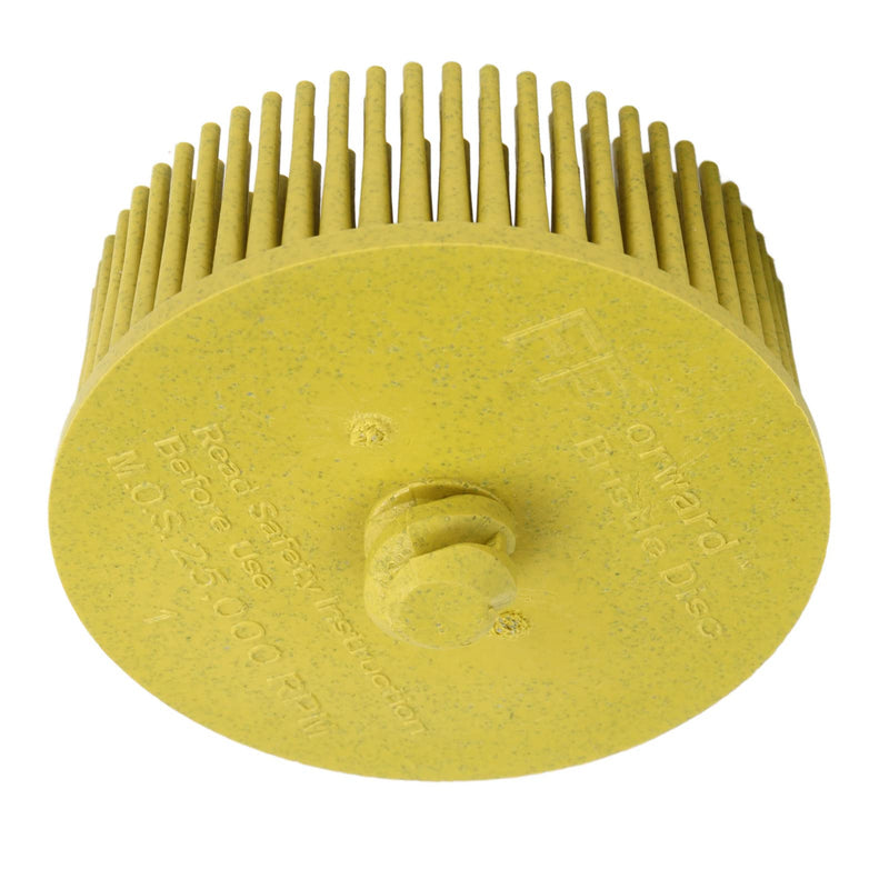 [Australia - AusPower] - Yctze 2 Inch Bristle Disc Grit Sanding Bristle Shaft On Bristle Disc 2" Bristle Disc Roloc Bristle Disc 80 Grit Bristle Disc for Angle Grinder Br (Yellow) yellow 