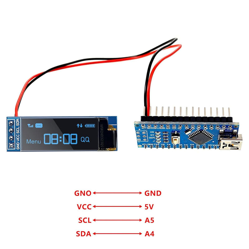 [Australia - AusPower] - APKLVSR 3pcs 0.91 Inch I2C Display Module, IIC I2C Display OLED Display Module 128 x 32 3.3 V/5 V for Arduino and Other Microcontrollers (Blue) 