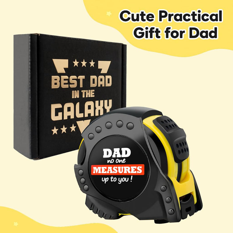 [Australia - AusPower] - Practical Gifts for Dad from Son Daughter Kid, Tool Gifts for Daddy Fathers Day Birthday Stepfather Papa Tape Measure Black 