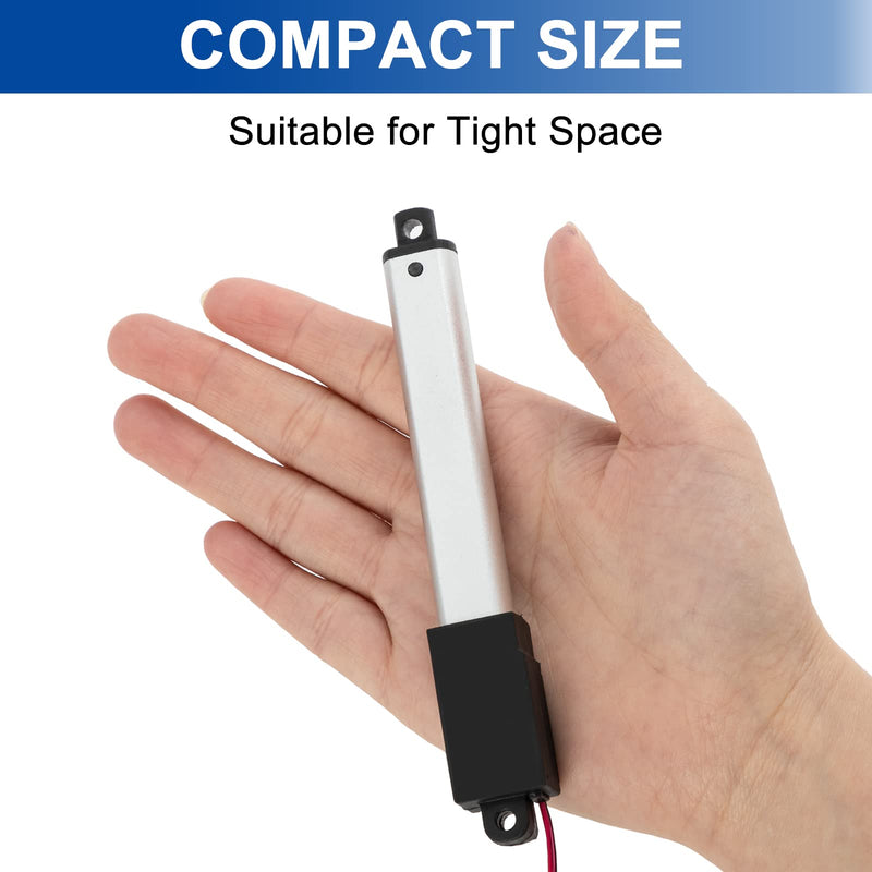 [Australia - AusPower] - 0.4 Inch 0.4" Stroke Mini Linear Actuator 12V 42.2lbs/188N Electric Micro Linear Actuator Speed 0.2"/sec with Mounting Brackets,for Robotics,Home Automation Stroke 0.4 inch 42.2 lbs 