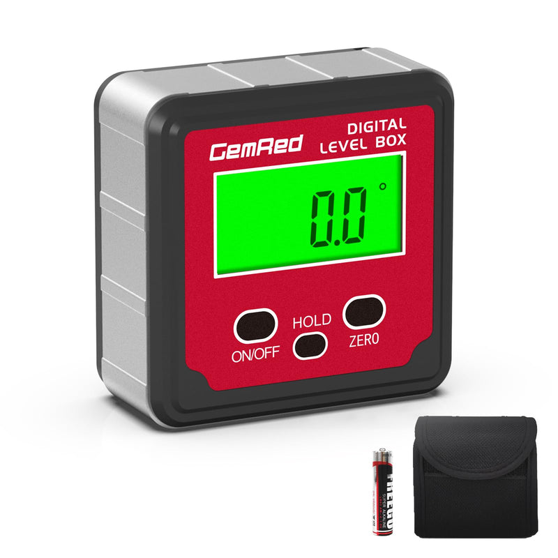 [Australia - AusPower] - GemRed Digital Angle Gauge (Aluminum-with Hold Function) 