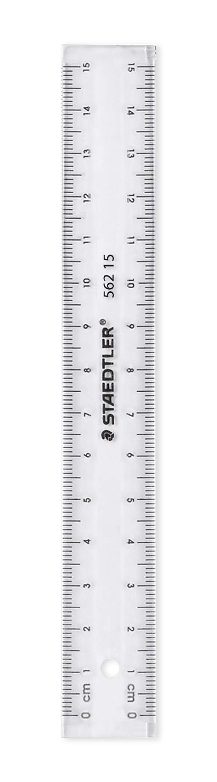 Staedtler 562 152 PB TH Flat Ruler Set 150 mm Plastic | Transparente Skalierung für Links- & Rechtshänder – im Polybeutel – Art.-Nr. 562 152 PB
