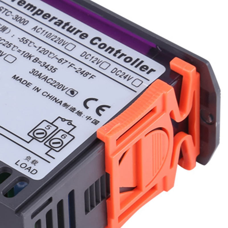 [Australia - AusPower] - -3000 110V-220V Digital temperaturregler Touch Digital Temperature Controller Thermostat with Sensor(30A) 30A 