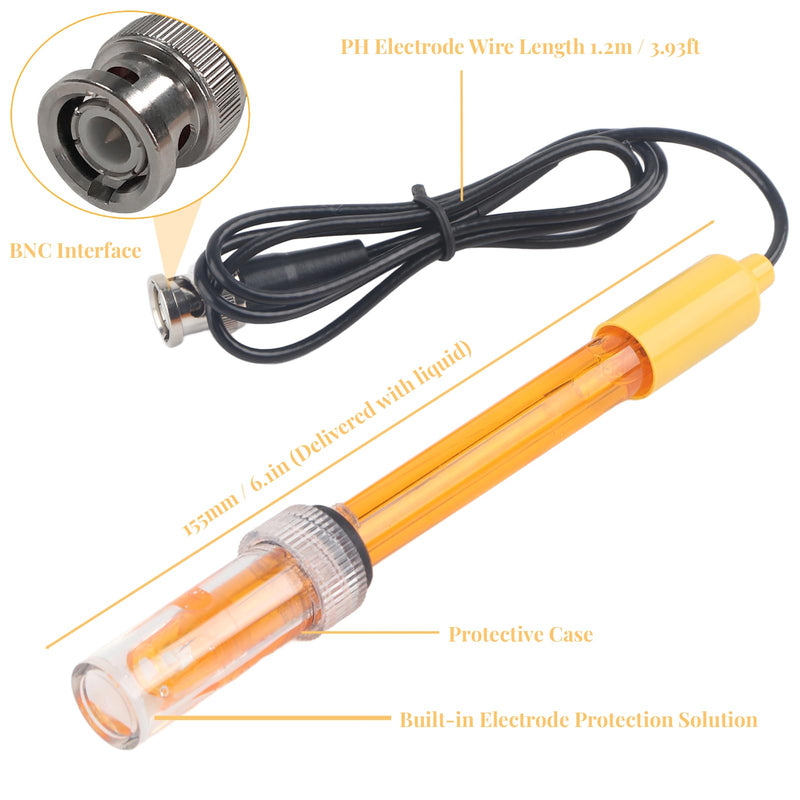 [Australia - AusPower] - Mumusuki ORP Replacement Probe Electrode, BNC Q9 Connector Compatible with ORP Meters, Hydroponics, Aquarium, Pool Water Testing, Oxidation Reduction Potential Sensor 