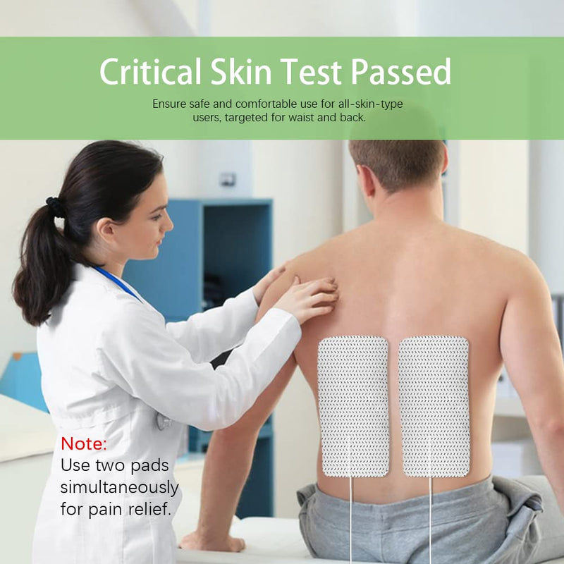 [Australia - AusPower] - TENS Unit Replacement Pads for Waist and Lower Back Pain Relief 4X8" Large TENS Unit Pads Self-Adhesive Electrode Pads Compatible with TENS 7000, AUVON TENS- 4 Pcs 4x8",4Pcs 