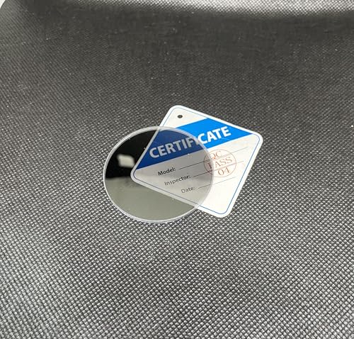 Optical Glass Plate Beam Splitter, BK-7 Glass, 2 Inch Diameter, 2mm Thick, 50:50 Transmission Reflection, for Scientific Instruments Diameter 50.8 mm