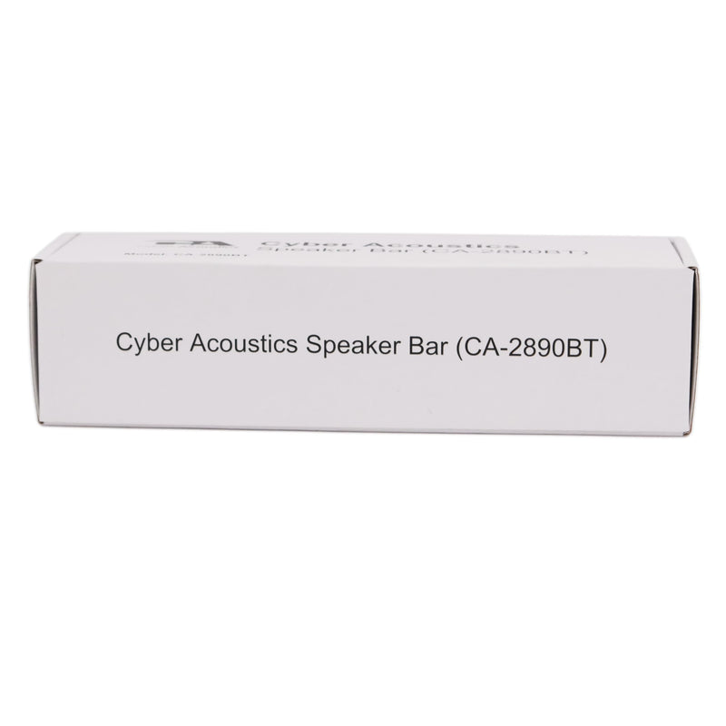 [Australia - AusPower] - Cyber Acoustics USB & Bluetooth Speaker Bar (CA-2890BT) – USB Powered Speaker with Speakerphone for PC and Bluetooth to Simultaneously Connect to Smartphones, Clamps to Monitor, Convenient Controls USB and BT 