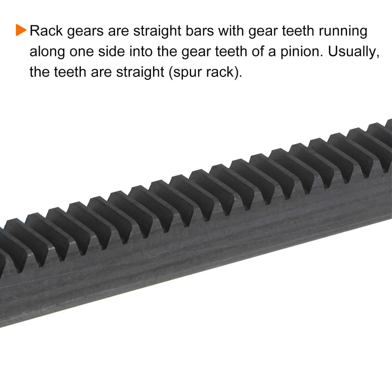 [Australia - AusPower] - Gear Rack 1Mod 10mmx10mmx500mm 45# Steel Straight Linear Spur Rack for Machines Automotive 1Modx10mmx500mm 