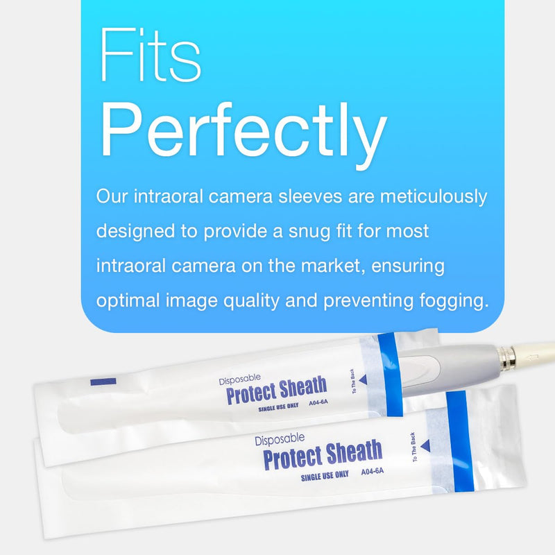 [Australia - AusPower] - 500 Pieces Intraoral Dental Camera Sleeves A04-6A Fit Most USB Intraoral Cameras DY-50,DY-40B and More 