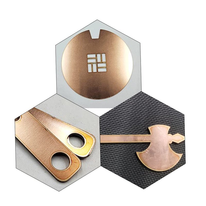 2 Pcs Pure Copper Round Plate, 24 Gauge 0.02" Thickness x 8" Diameter, Copper Metal Sheet for Crafts Dia: 8" Thickness:24Ga/0.5mm