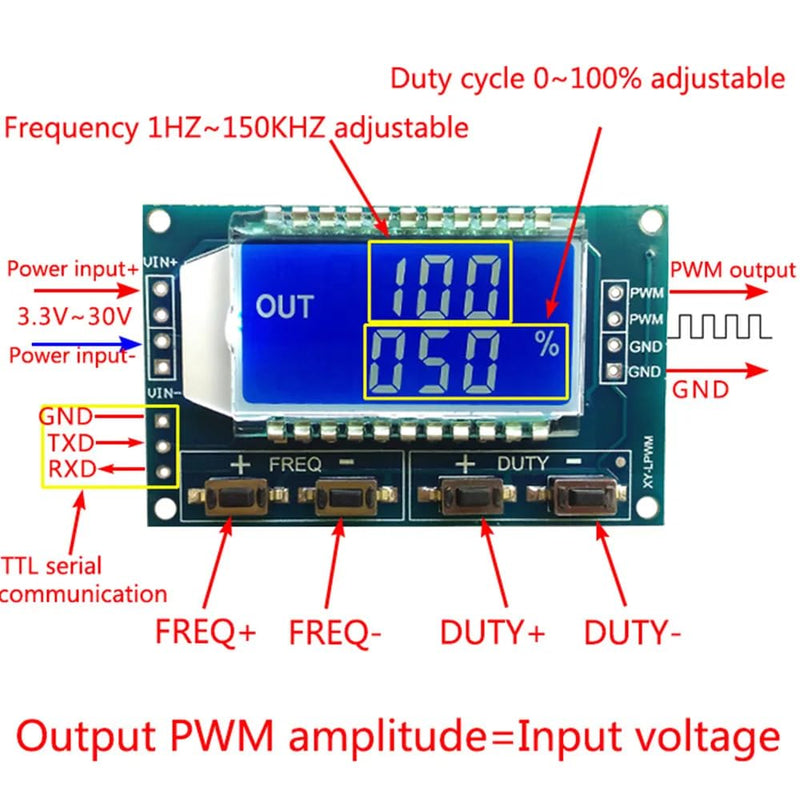 [Australia - AusPower] - DollaTek PWM pulse rate switch-on module rectangular wave signal generator XY-LPWM 