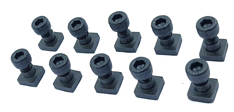[Australia - AusPower] - A.D. International T-Nuts Bolts x 10 Sets for 3" (75 mm) & 4" (100 mm) Rotary Table (M5 Thread) 