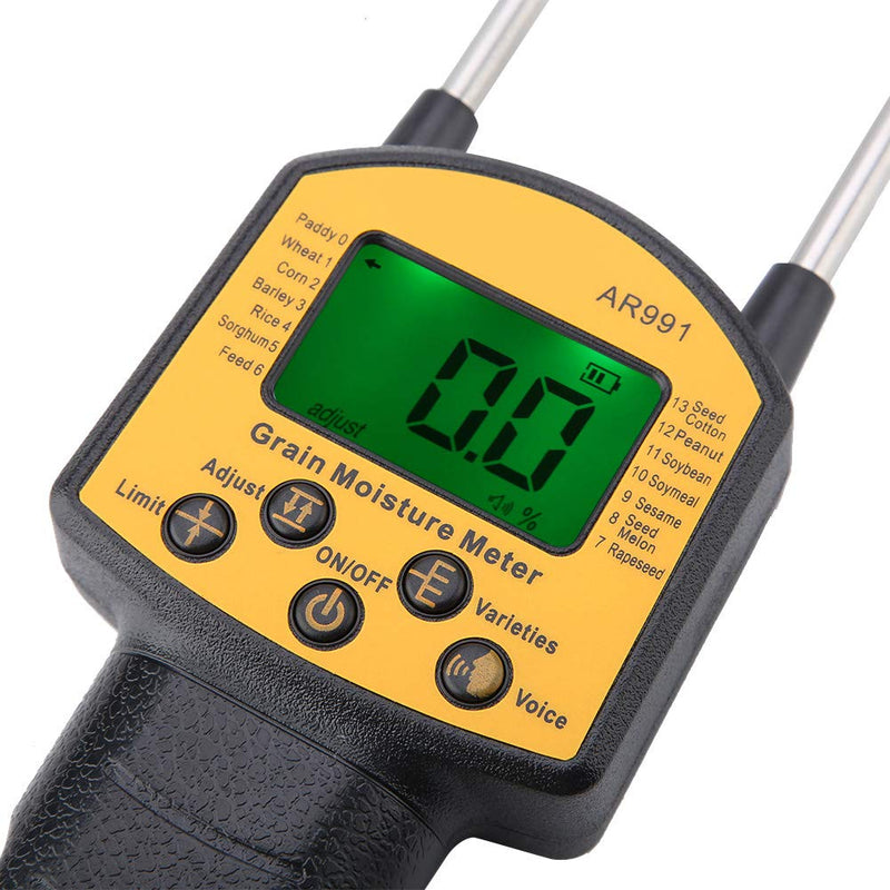 [Australia - AusPower] - Portable Hay Meter, Digital LCD Meter for Wheat Corn Rice Peanut Soybean 