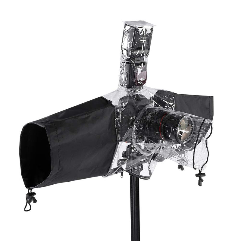 [Australia - AusPower] - DSLR Camera Rain Cover Rainproof Protector Coat Sleeve for DSLR Camera Flashlight 