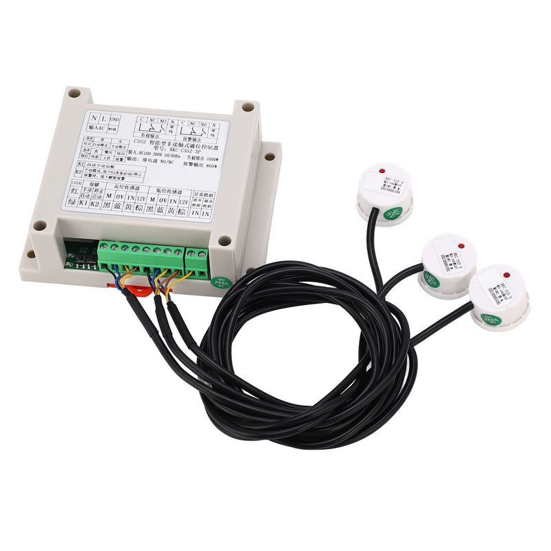 AC100 to 260V Automatic Water Level Controller XKC C352 3P Non-Contact Liquid Level Sensor for Various Loads