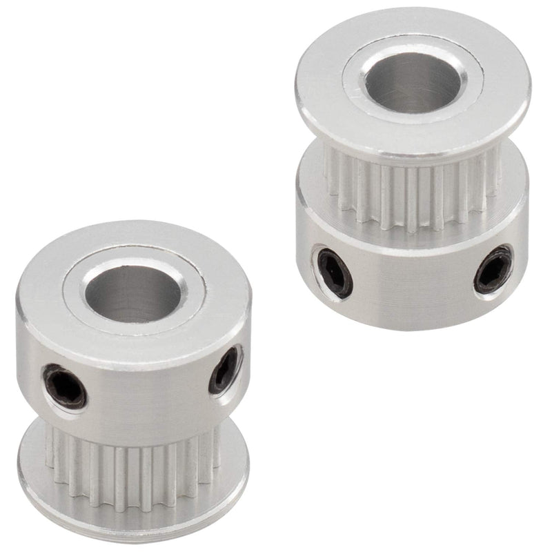 [Australia - AusPower] - PAGOW GT2 Synchronous Wheel 20&60 Teeth 6.35mm Bore, Aluminum Timing Pulley with Length 200mm Width 6mm Belt (bore 6.35mm(1pcs a Set) for 3D Printer) bore 6.35mm(1pcs a set) 