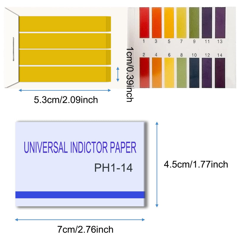 [Australia - AusPower] - 800 Strips pH 1-14 Test Paper Litmus Paper Extensive Test Paper Test Indicator for Drug Testing Soil Water soap Aquariums Testing, 10 Pack 