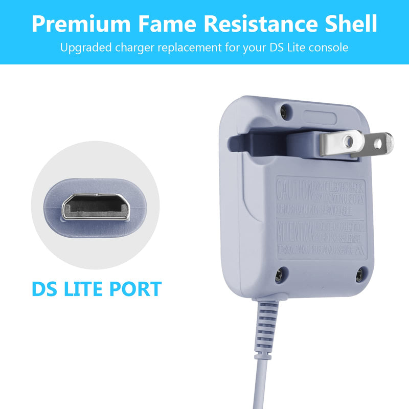 [Australia - AusPower] - DS Lite Charger Replacement for Nintendo DS Lite, AC Adapter Wall Plug Compatible with NDSL Charger (100-240v) 