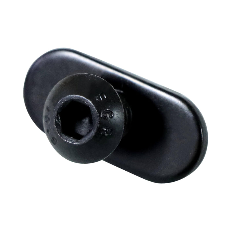 [Australia - AusPower] - 1/4"-20 Centered Slide in Economy T-Nut for T slot Track with 1/4"-20 x 1/2" Bolt, Applicable for 10 Series or 1.0'' Base Aluminum Extrusion, 20Packs (Black) Black 