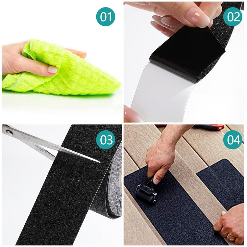 Anti Slip Grip Tape for Stairs Floors Ramps Outdoor Indoor Waterproof High Traction Non Slip Tapes
