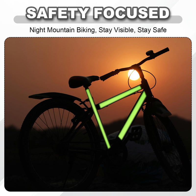 PATIKIL Reflective Tape, (2 Inch x 82 Feet,Fluorescent Yellow), Warning Safety Tape High Viscosity Safety Reflective Tape Outdoor Waterproof, Suit for Bike/Trailers/Cars Ships Fluorescent Yellow