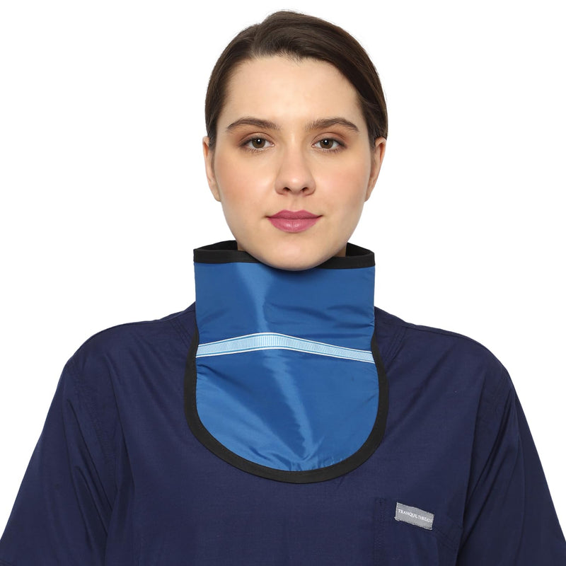 [Australia - AusPower] - HealthGoodsIn - Thyroid Shield (Thyroid Collar) – 0.5mm Lead (pb) Equivalency Protection for Working with X-Ray Machine - Blue 
