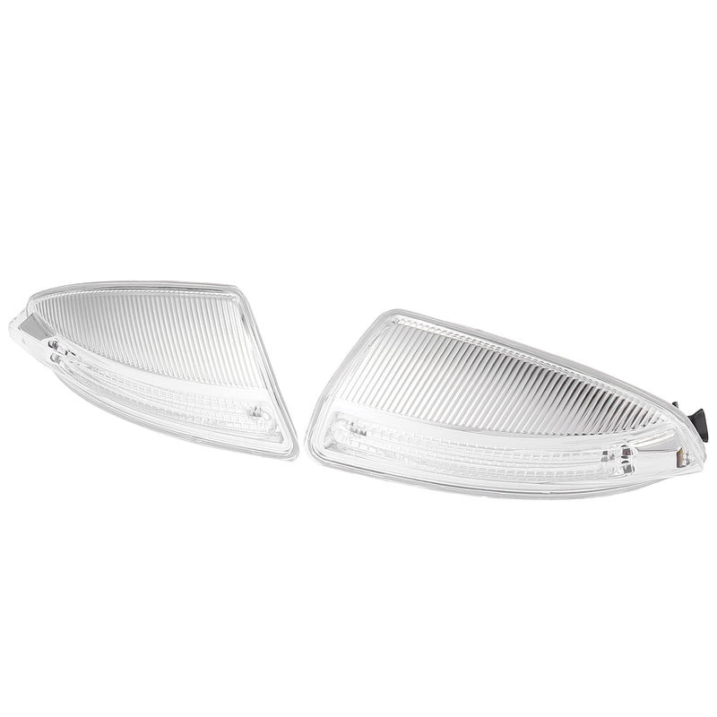 [Australia - AusPower] - X AUTOHAUX Pair Fit for Mercedes Benz W204 C Class C250 C300 C350 C63 Right Left Side Door Wing Mirror Turn Signal Indicator LED Light OE# 2048200821 2048200721 