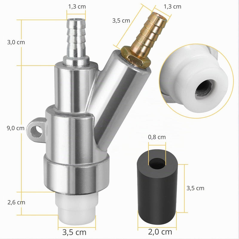 Sand Blasting Gun, Air Sandblasting Gun Tool with a 8mm Boron Carbide Sandblasting Nozzle, Sandblasting Nozzles for Grinding Machine Cabinet Parts