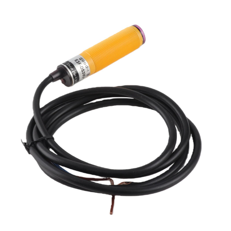 Photoelectric Proximity Sensor, Reflection Light Sensor E3F DS30C4, Sensing Distance 10-30 cm, NPN Normal Open, DC6-36V, for Automation, Conveyor Systems, DIY