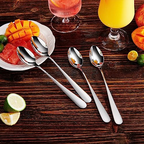KEAWELL Premium Louise 8-Piece 7.5-Inch 18/10 Iced Tea Spoons (7.5 inch, 8) 7.5 inch