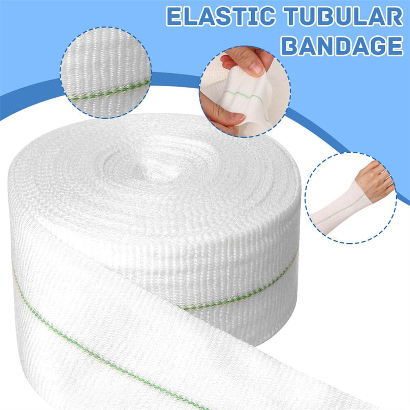 [Australia - AusPower] - Tubular Elastic Sport Bandage 2inch x 32.8 Feet Reusable Sleeve Stretch Dressing Retainer Gauze Stockinette Tubing for Arm Knees Legs 