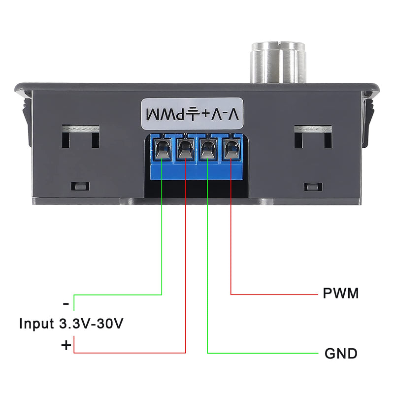 [Australia - AusPower] - 2pcs Signal Generator XY-KPWM 1-Channel 1Hz-150KHz PWM Pulse Frequency Generator DC 3.3V-30V 5-30mA Function Generator Duty Cycle Square Wave Generator Adjustable Module LCD Display 