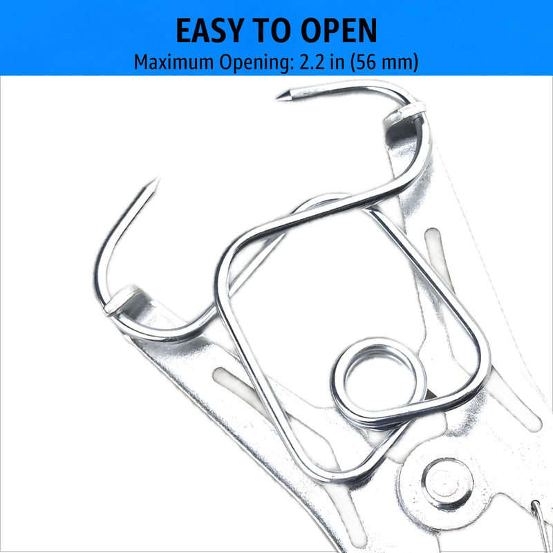 [Australia - AusPower] - Miter Spring Clamps for Woodworking, 22 Piece Professional Kit with Pliers, Steel and Plastic, Blue, Wood Trim and Molding Tools 