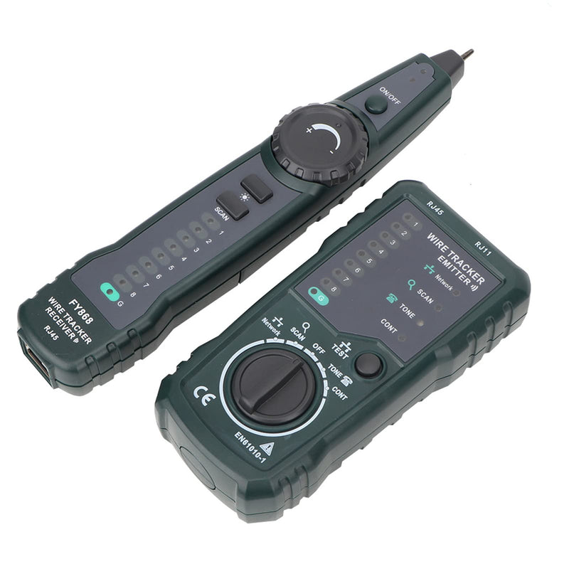 [Australia - AusPower] - FY868 Multifunction Wire Kit with Storage Bag, RJ45 RJ11 Adapter Cable, Network Cable Tester for Wire Breakage/Short Circuit Detection 