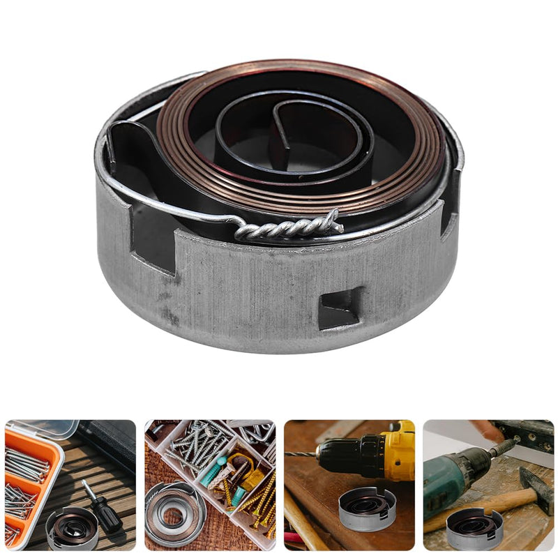[Australia - AusPower] - ARTIBETTER 1 Set Clockwork Return Spring Quill Feed Spring Assembly Drill Press Quill Return Spring Coil Spring Assembly Drill Press Quill Feed Spring Quill Spring Assembly Silver Steel 