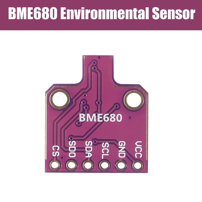 [Australia - AusPower] - BME680 Digital Temperature Humidity Sensor Module 4 in 1 Sensor 3.3V/5V High Precision Environmental Monitoring Sensor with SPI IIC 