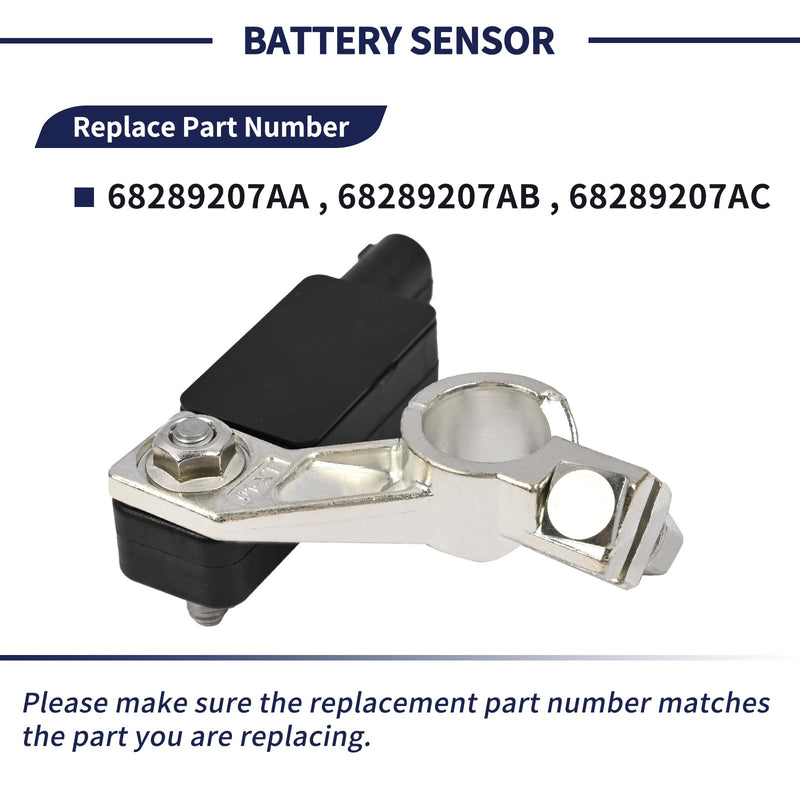 Battery Sensor 68289207AC 68289207AA 68289207AB Compatible with Jeep Wrangler 2018-2025 Gladiator 2020-2025 Ram 1500 2019-2024