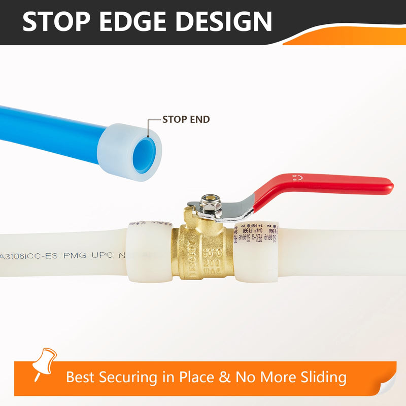 [Australia - AusPower] - 100-Pack 3/4 Inch Pex Expansion Ring, Expansion Sleeve for PEX-A Fittings and Pipes, ASTM F1960 100 Pack 