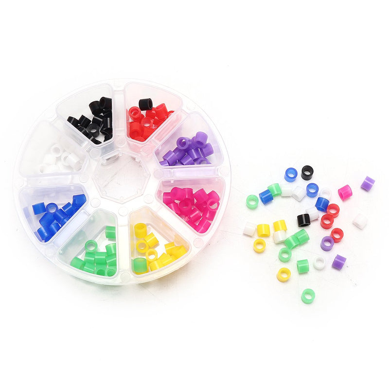 [Australia - AusPower] - 160Pcs/Box Dental Color Code Rings Medical Grade Silicone Material Mixed Colorfull 