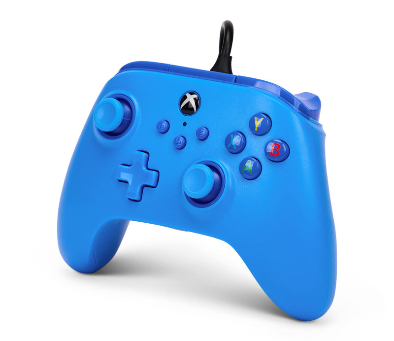 [Australia - AusPower] - PowerA Wired Controller for Xbox Series X|S - Blue, gamepad, video game/gaming controller, works with Xbox One, Officially Licensed 