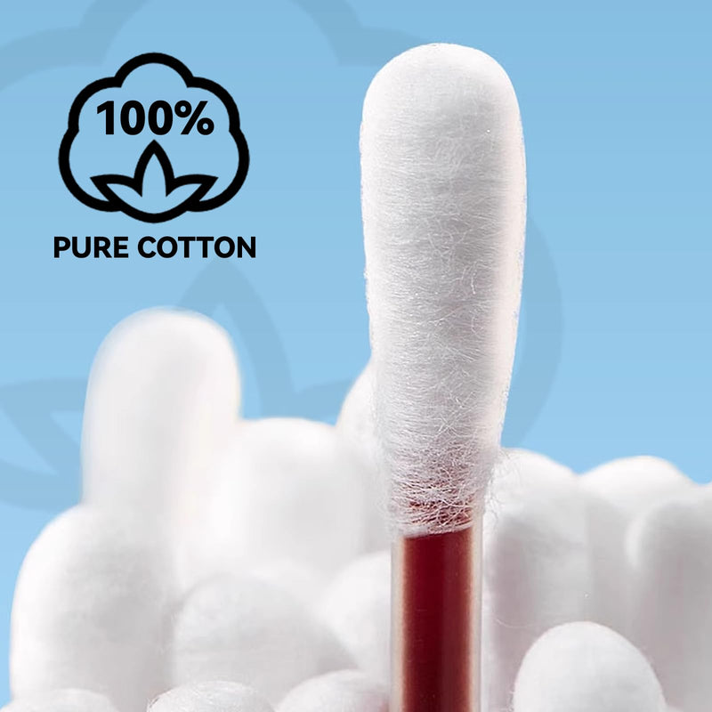 [Australia - AusPower] - First Aid Cotton Swabs with Povidone Iodine (50 Swabs) - Portable Skin Care, Includes Reusable PP Case | Travel, Home & Outdoor Use | Gentle for Adults & Kids 50 PCS 
