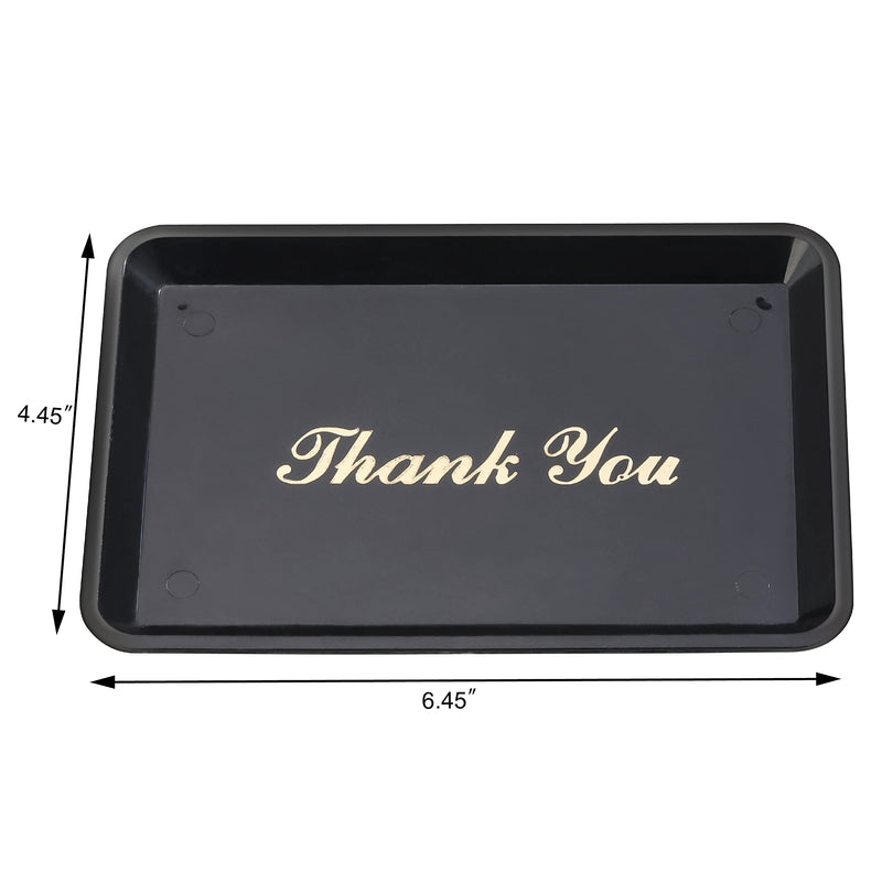 [Australia - AusPower] - New Star Foodservice 26917 Tip Tray Restaurant Guest Check Bill Holder, 4.5 by 6.5-Inch, Black with Gold Imprint, Set of 12 