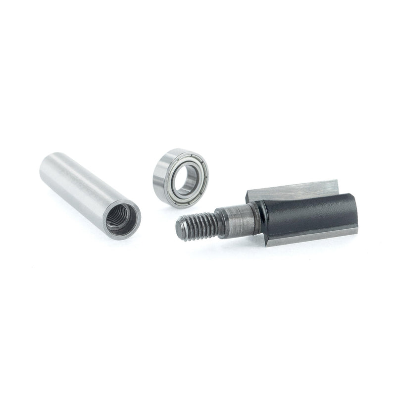 ENT Slotting Cutter, Tungsten Carbide Shaft, Diameter (C) 12.7–22 mm, Diameter (A) 19–32 mm, Width (B) 32 mm (D) 56-77 mm, Total Length 8 mm, Shaft with Ball Bearing, 11653 D=12,7 / NL=25 / GL=69