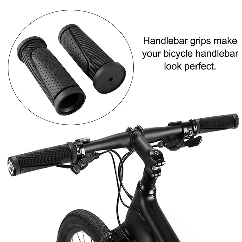 Bike Handlebar Grips, Non-Slip Rubber Bicycle Handlebar Grips Comfortable Short Mini Handle G rips Bike G rips Black
