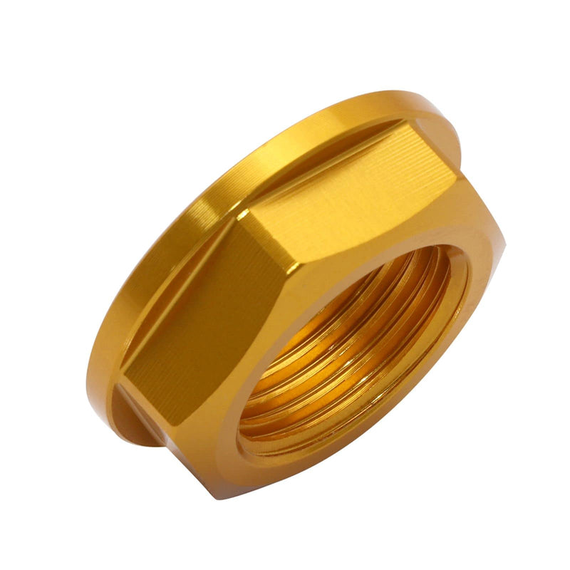 [Australia - AusPower] - M18 Front Wheel Axle Lock Nut Bolt Accessories for Yamaha YZ250F YZ250FX Kawasaki KX125 KX250 Suzuki RM-Z250 DR-Z400E 2000-2021(Gold)… gold 