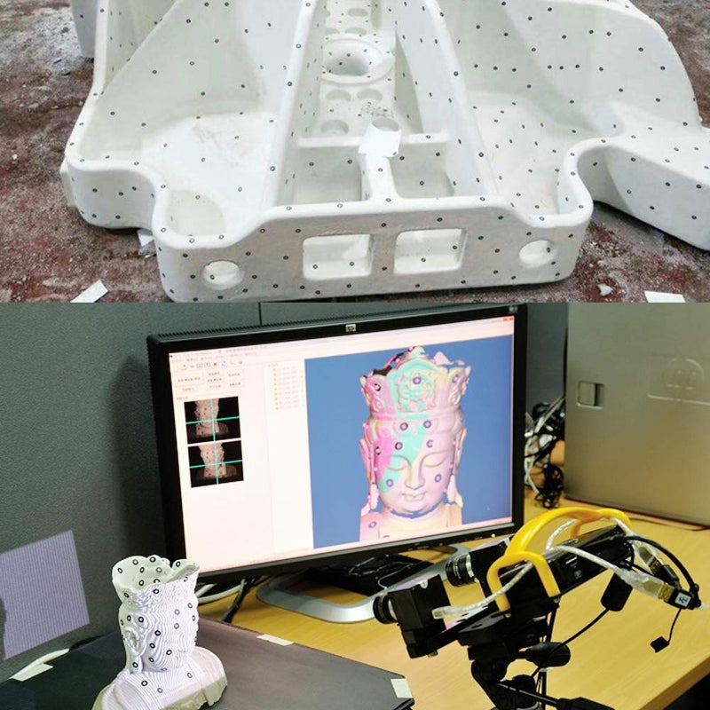[Australia - AusPower] - 6.0mm 3D Scanner Positioning Targets, High Reflective 3D Scanning Markers, Target 3D Scan Tracking Dots Compatible with Creatly Revopoint Artec Shining 3D Einstar Handheld 3D Scanner (1100) 1100 