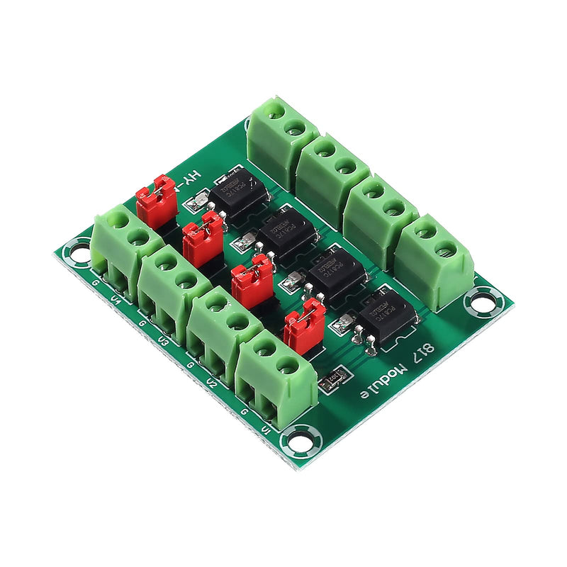 [Australia - AusPower] - 3PCS PC817 4 Channel Optocoupler Isolation Board Voltage Converter 3.6-30V Driver Photoelectric Isolated Module 